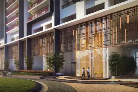 Grand entrance lobby with concierge