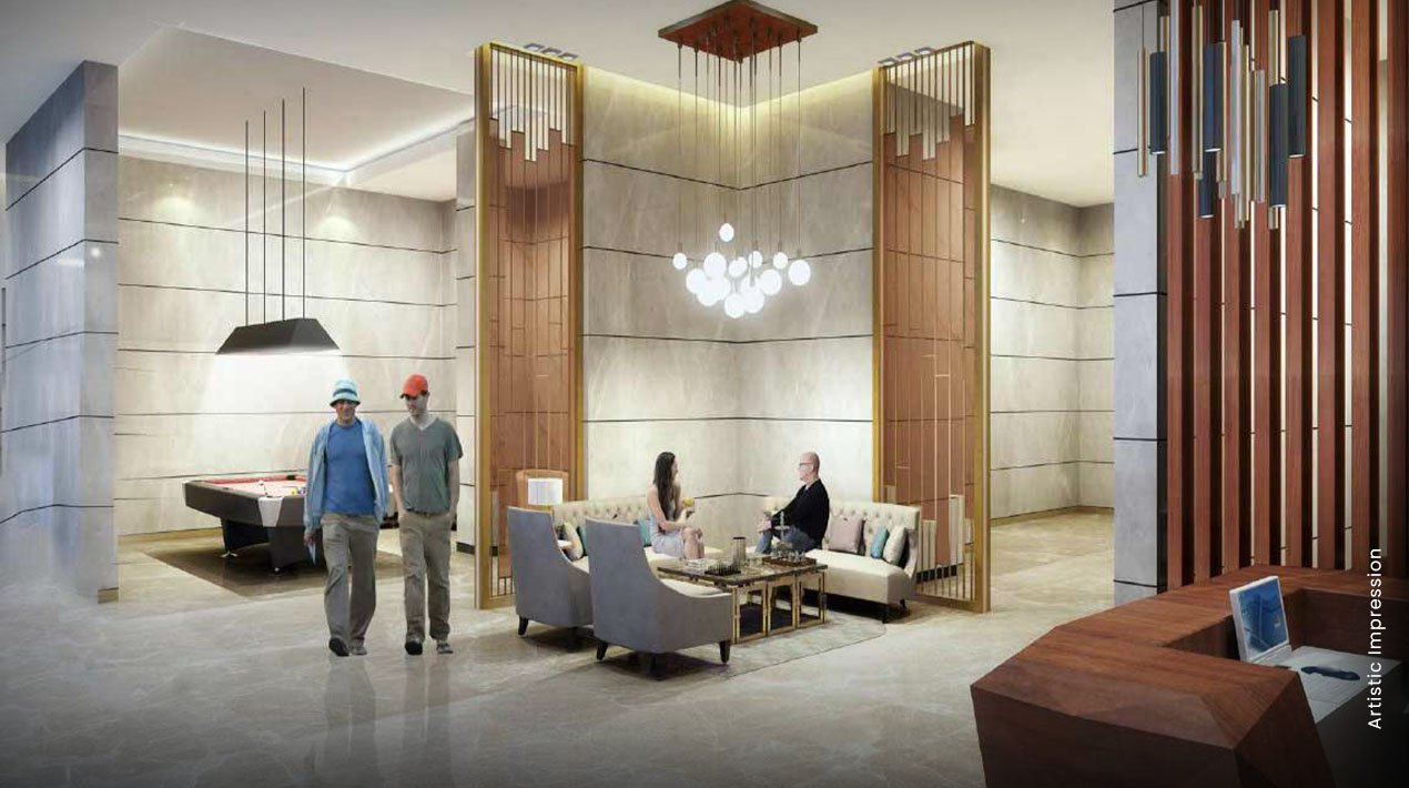 Senior citizen lounge and community spaces